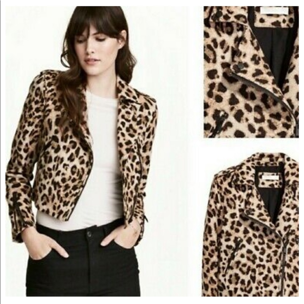 H&M Cropped Biker Jacket
